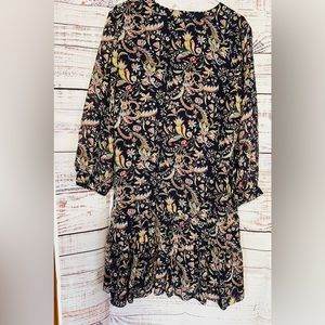 VGUC Rose & Olive sheer overlay dress Size Large. 211W